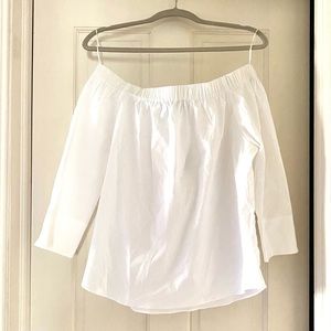 DREW Off the Shoulder White Top
